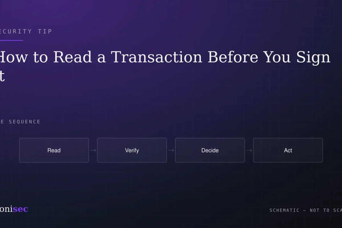 How to Read a Transaction Before You Sign It
