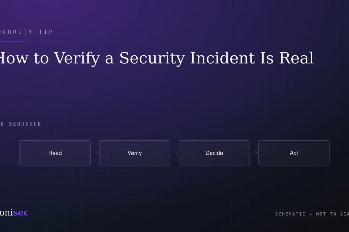 How to Verify a Security Incident Is Real