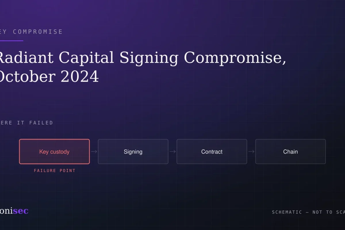 Radiant Capital Signing Compromise, October 2024: What Happened & What to Check