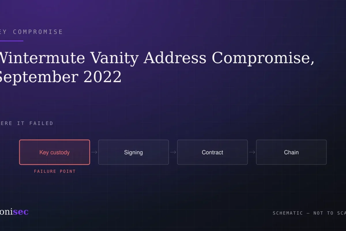 Wintermute Vanity Address Compromise, September 2022: What Happened & What to Check